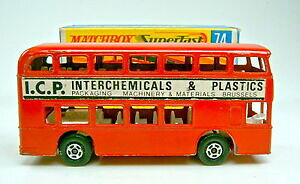 yz͌^ fJ[ }b`{bNX_C[oXbhAxM[v[Vfmatchbox sf no 74a daimler bus red icp extremely rare belgian promotional model