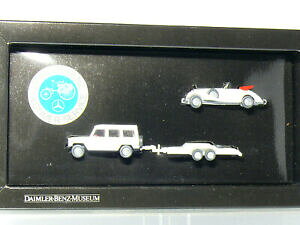 yz͌^ fJ[ CLOZbg_C[xc~[WANVbNJ[J[g[[wiking set daimler benz museum classic car suv car trailer 187h0