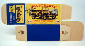 【送料無料】模型車 モデルカー ダイムラーオリジナルボックスマッチボックスモデルmatchbox models of yesteryear y13b 1911 daimler empty original e box