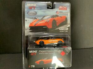 yz͌^ fJ[ ~jpK[jtAC[hX^[IWmini gt pagani huayra roadster orange mgt00078 164