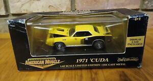 �y���������z�͌^�� ���f���J�[ �G���g���A�����J���}�b�X���N�[�_�C�G���[ertl american muscle �f71 cuda yellow 143