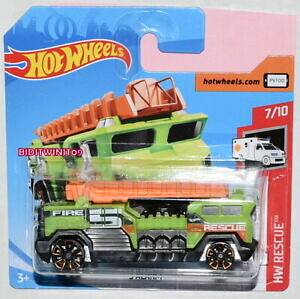 yz͌^ fJ[ zbgzC[P[XXL[A[O[V[gJ[hhot wheels case j 2019 hw rescue 5 alarm green short card