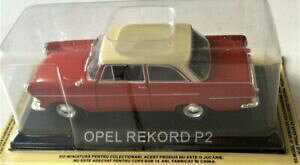 yz͌^ fJ[ IyRhbhXP[{bNXuX^[J[hopel rekord p2 red, 143 scale, boxed and on blister card