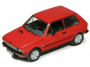 �y���������z�͌^�� ���f���J�[ ���[�S�}�V���^�u�E���g�m�C�A�E�t�u���X�^�[�J���eyugo 45a rot, masstab 143, ovp und neu auf blisterkarte