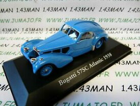 【送料無料】模型車 モデルカー アトラスチャパッテブガッティch6t mythical cars atlas chappatte bugatti 57sc atlantic 1938
