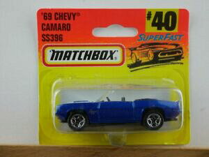 �y���������z�͌^�� ���f���J�[ �V�F�r�[�J�}���}�b�`�{�b�N�X1969 chevy camaro ss 396 40h 60434 matchbox mb75