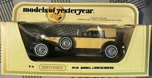 �y���������z�͌^�� ���f���J�[ ���f���f���G���x���o�[�O�}�b�`�{�b�N�X���f��matchbox models of yeateryear y4 1930 model j duesenberg