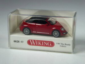 【送料無料】模型車 モデルカー uワイキングビートルカブリオレッドlub3 wiking 002849 vw beetle ii cabrio red bnib