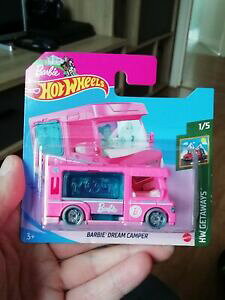 yz͌^ fJ[ zbgzC[o[r[h[Lp[sNV[gJ[hhot wheels barbie dream camper pink short card 2021