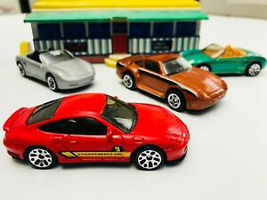 �y���������z�͌^�� ���f���J�[ �}�b�`�{�b�N�X�|���V�F���b�g�I�umatchbox porsche lot of 4