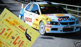 【送料無料】模型車 モデルカー デカルカルカルカエボドガフォントラリーモンテカルロdecal calca 143 mitsubishi evo ix doga jfont rally monte carlo 2008