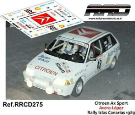 【送料無料】模型車 モデルカー デカールデカールシトロエンアベロロペスラリーカナリアdecaldecals 143 citroen ax gti; averolopez; rally canary islands 1989