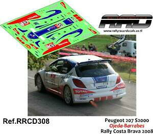 �y���������z�͌^�� ���f���J�[ �f�J�[���f�J�[���v�W���[�I�w�_�o���x�X�����[�R�X�^�u���odecaldecals 143 peugeot 207 s2000; ojedabarrabes; rally costa brava 2008