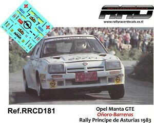 yz͌^ fJ[ fJ[fJ[Iy}^hEoA[vVyfAXgDAXdecaldecals 143 opel manta; dourobarriers; rally principe de asturias 1983