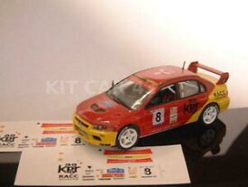 【送料無料】模型車 モデルカー デカールカルカポンズラリーdecal calca 143 mitsubishi evo vii x pons rally mediterranean 2003