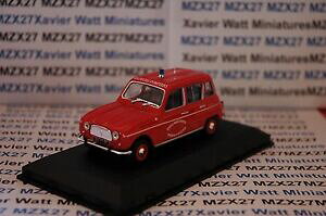 【送料無料】模型車 モデルカー コッシュルノーサピュールデボンベロスエスタシオンディパータメンタルエメアンブリスターcoche renault 4l sapeur de bomberos estacion departamental 143 eme en blister