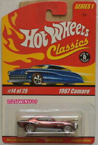 �y���������z�͌^�� ���f���J�[ �z�b�g�z�C�[���N���V�R�X�Z���G�J�}�����zhot wheels clasicos serie 1 1425 1967 camaro rojo