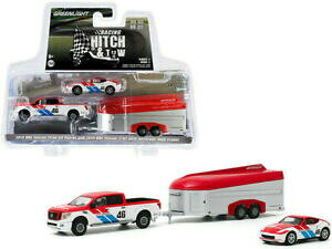 yz͌^ fJ[ ^C^GAH[gg[[uO[Cg2019 nissan titan amp; nissan 370z amp; aerovault trailer bre 164 greenlight 31090 c