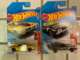 【送料無料】模型車 モデルカー ホットホイールダッジチャージャーロット2020 hot wheels nip 71 and 69 dodge charger lot