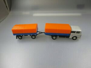 �y���������z�͌^�� ���f���J�[ �p�[���b�g�G�X�y�E�F���f���g���[���[�t���b�g�x�b�h���[���[permotespewe, ddr model skoda flatbed lorry with trailer ssk38