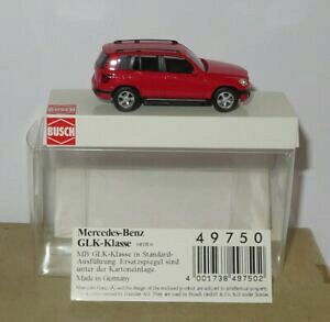 【送料無料】模型車 モデルカー マイクロブッシュメルセデスボックスmicro busch oh 187 mercedes glkklasse red 49750 in box