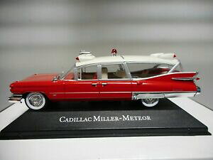 �y���������z�͌^�� ���f���J�[ �L���f���b�N�~���[�A�g���Xcadillac millermeteor ambulance atlas ixo 143