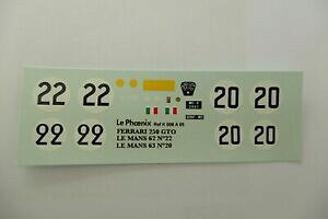 yz͌^ fJ[ fJ[tFjbNXtF[}}A^Idecal the phoenix ferrari 250 gto 62 le mans 62le mans 63 n amr tameo bbr