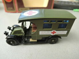 【送料無料】模型車 モデルカー マッチボックスルノータイプセントジョンオリジナルボックスmatchbox ambulance 1910 renault type ag british red cross st john ambulance original box