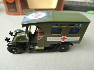 yz͌^ fJ[ }b`{bNXm[^CvZgWIWi{bNXmatchbox ambulance 1910 renault type ag british red cross st john ambulance original box