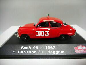 �y���������z�͌^�� ���f���J�[ �T�[�u�����e�J���������[�J�[���\���A�g���X�C�\saab 96 monte carlo rally 1962 e carlsson n27 atlas ixo 143