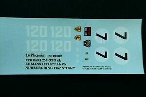 yz͌^ fJ[ fJ[tFjbNXtF[}juNNA^Idecal the phoenix ferrari 250 gto 4l le mans 62nurburgring 62 no amr tameo