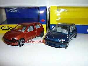 �y���������z�͌^�� ���f���J�[ �u�u���S���b�g���m�[�N���F�[�Y�v�����[�V�����{�b�N�Xbburago lot 2 renault clio ii phase 1 1998 in the promotional box 143