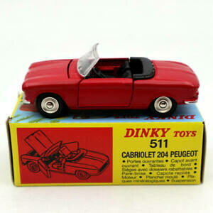 yz͌^ fJ[ AgXfBL[gCYJuIvW[bh~jJ[atlas dinky toys 511 cabriolet 204 peugeot red 143 diecast models car