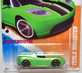 【送料無料】模型車 モデルカー ホットホイールピスタスターズテスラロードスターヴェルデhot wheels 2011 pista stars tesla roadster 215 verde