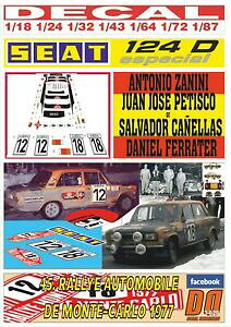 yz͌^ fJ[ fJ[V[gUj[jJjFXeJdecal seat 124 a zanini or s canellas r montecarlo 1977 3rd amp; 4th 01