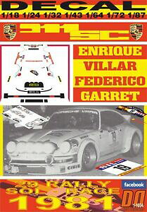 �y���������z�͌^�� ���f���J�[ �f�J�[���|���V�F�w�����[���B���[�T�����[�Xdecal porsche 911 sc henry villar r sun race 1981 5th 01