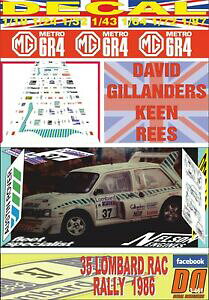 �y���������z�͌^�� ���f���J�[ �f�J�[�����g���M�����_�[�X���b�Ndecal mg metro 6r4 d gillanders rac r dnf 1986 01