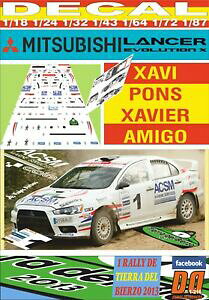 �y���������z�͌^�� ���f���J�[ �f�J�[�������T�[�|���Y�e�B�G���f���r�G���c�Hdecal mitsubishi lancer evo x x pons r tierra del bierzo 2013 winner 01