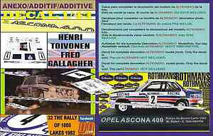 �y���������z�͌^�� ���f���J�[ �A�l�b�N�X�f�J�[���I�y���A�X�R�[�i�g�C���H�l��annex decal 143 opel ascona 400 h toivonen r 1000 lakes 1982 01