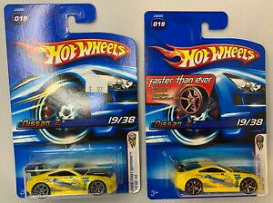 yz͌^ fJ[ zbgzC[R[hCG[lot of 2 hot wheels nissan 350 z faster than ever fte, co mold *yellow* 164