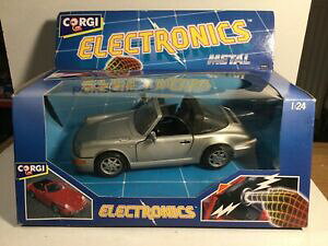 �y���������z�͌^�� ���f���J�[ �R�[�M�[�G���N�g���j�N�X���^���|���V�F�{�b�N�Xcorgi electronics metal porsche 911 boxed 124