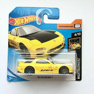 yz͌^ fJ[ zbgzC[}c_CG[X|[cJ[gC}euhhot wheels 95 mazda rx7 yellow sport car toy mattel brand