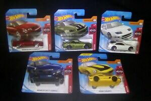 �y���������z�͌^�� ���f���J�[ �z�b�g�z�C�[���t���Z�b�g�Z�b�ghotwheels cars nissan full set x5 2019 set