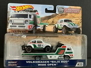 �y���������z�͌^�� ���f���J�[ �z�b�g�z�C�[���t�H���N�X���[�Q���o�n�o�O���C�h�I�[�v���`�[���g�����X�|�[�ghot wheels volkswagen baja bug wide open team transport flf56956j 164