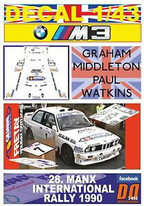 yz͌^ fJ[ fJ[~hg}NXCedecal 143 bmw m3 gmiddleton manx inter r 1990 5th 06