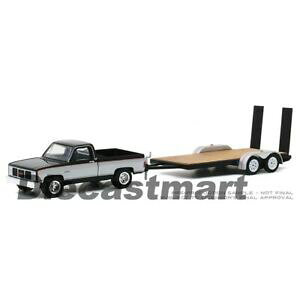 yz͌^ fJ[ O[CgVGVbNtbgxbhg[[greenlight 164 hamp;t 1986 gmc sierra classic 2500 with flatbed trailer 32200c