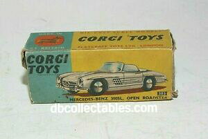 �y���������z�͌^�� ���f���J�[ �R�[�M�[�����Z�f�X�I���W�i���{�b�N�Xcorgi 303 mercedes 300 sl, poor original box only