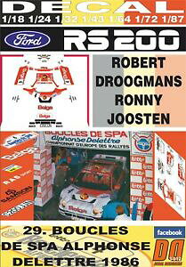 yz͌^ fJ[ fJtH[hxKhO}Xu[NXfXpdecal ford rs 200 belga rdroogmans boucles de spa 1986 dnf 06