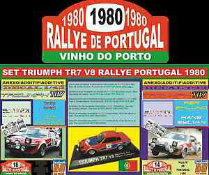 �y���������z�͌^�� ���f���J�[ �Z�b�g�A�l�L�\�f�J�[�������[�|���g�K��set anexo decal 143 triumph tr7 v8 rallye portugal 1980 06