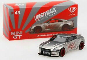 yz͌^ fJ[ ^CvVo[tgnhmgt00049l tsm minigt 164 nissan gtr r35 lb works type 1 silver left handle
